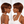 overseas PIXIE WIGS Bequeen Reddish Brown Pixie Glueless Wig