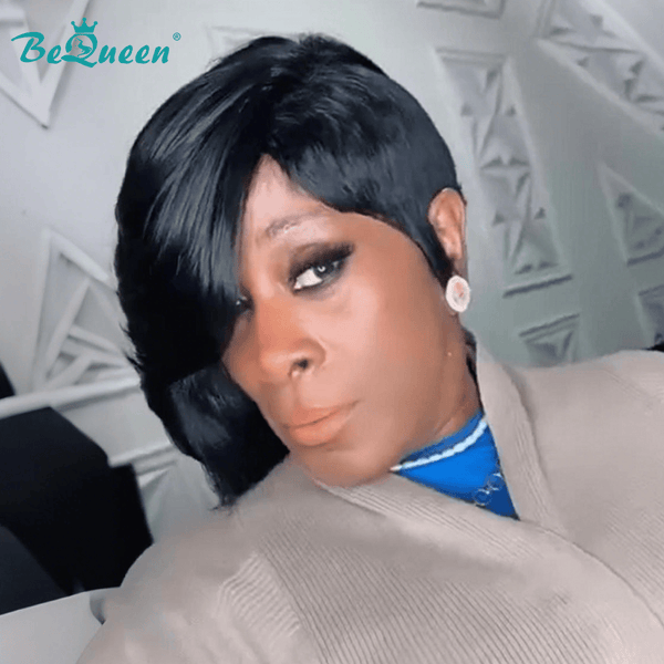 overseas PIXIE WIGS Bequeen Sexy Side Part Pixie Lace Wig-1