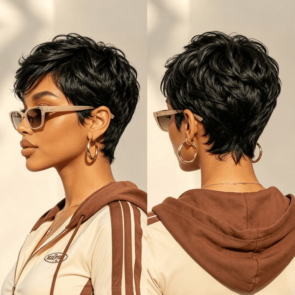 overseas PIXIE WIGS Bequeen Side Part Lace Short Pixie Cut Wig-1