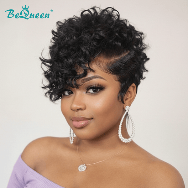 overseas PIXIE WIGS Bequeen Side Part Natural Frontal Lace Wig