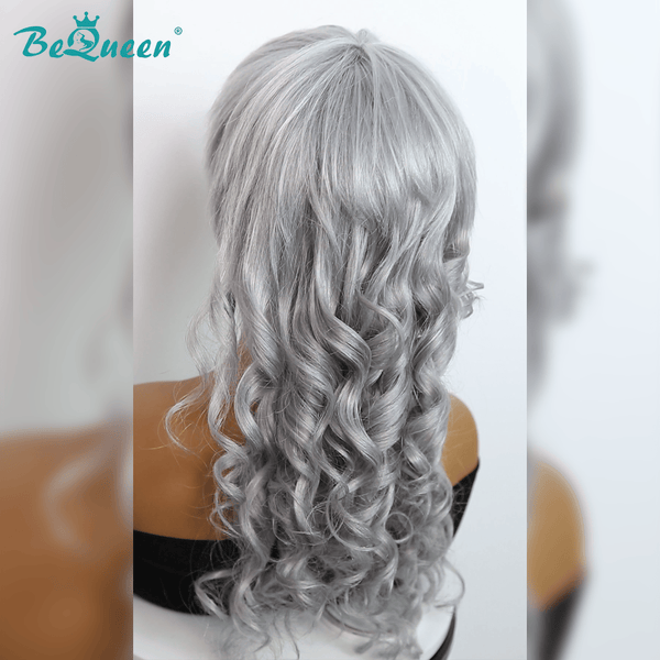overseas Mullet Wig Bequeen Silver Tones Mullet Glueless Wig