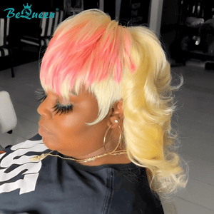 overseas Mullet Wig Bequeen Sunset Tones Mullet Glueless Wig