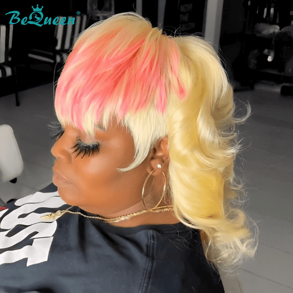 overseas Mullet Wig Bequeen Sunset Tones Mullet Glueless Wig