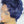 Bequeen Electric Blue Ombre Spiked Full Lace Wig
