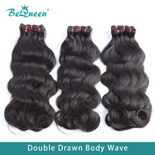 BEQUEEN Double Drawn 100% Virgin Hair Fumi Body Wave Hair Weave Bequeen Office Store