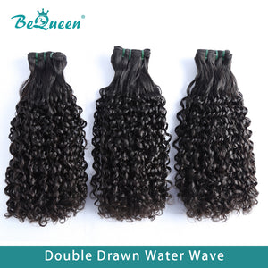 BEQUEEN Double Drawn 100% Virgin Hair Fumi Water Wave Hair Weave BeQueenWig