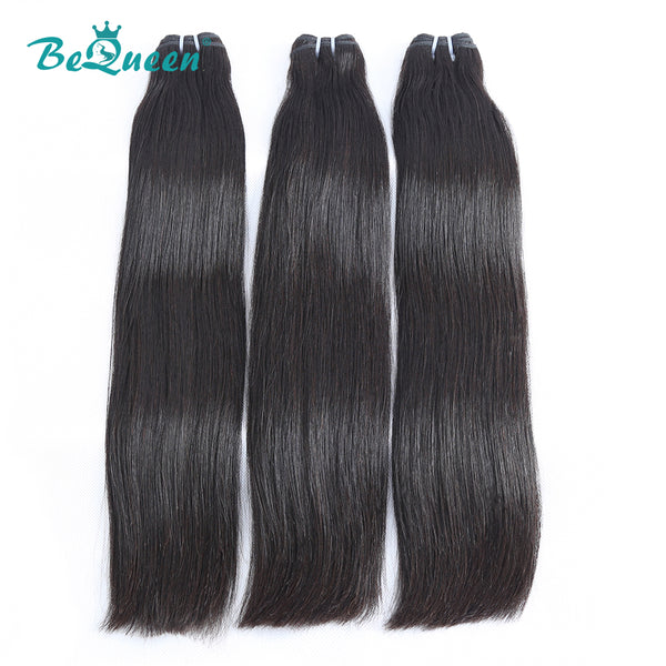 BEQUEEN Double Drawn 100% Virgin Hair Fumi Straight Hair Weave BeQueenWig