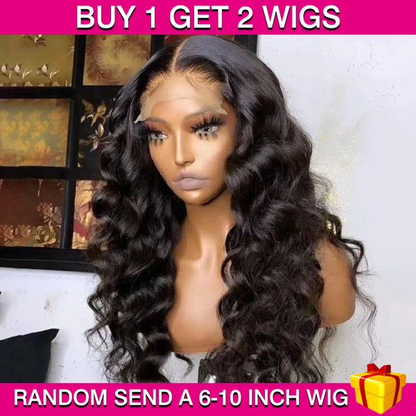 BEQUEEN Buy 1 Get 2 Wig - First Wig: 4x4 Loose Wave (Second Wig: 6-10 Inch Wig Randomly Sent) BeQueenWig