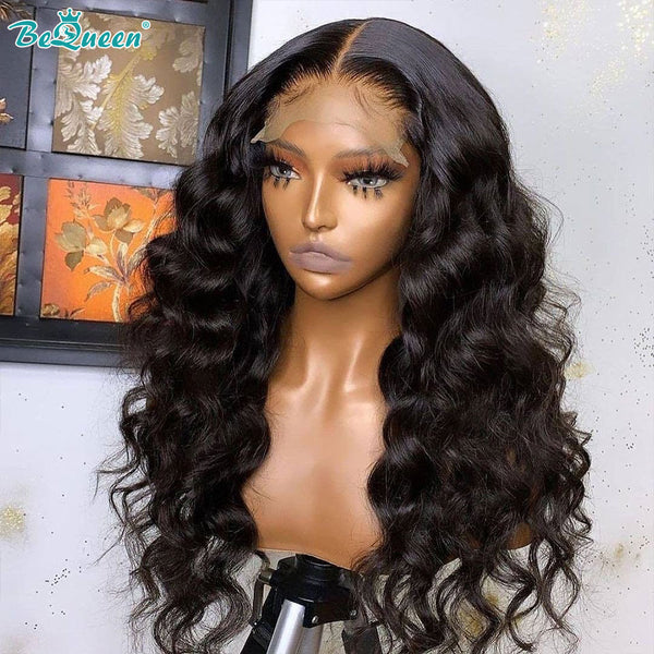 BEQUEEN 4x4 Lace Closure Wig Loose Wave 100% Human Hair Wigs BeQueenWig