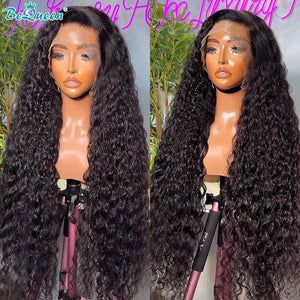 BEQUEEN 13X4 Curly Wave Lace Frontal Wig Human Hair Wig BeQueenWig
