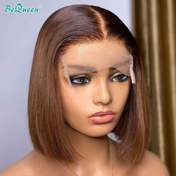 BEQUEEN 4x4 Lace Closure Wig Straight 4# Bob Wig BeQueenWig