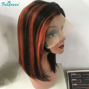 BEQUEEN 4x4/13x4 Straight Short Bob Lace Closure Wigs BeQueenWig