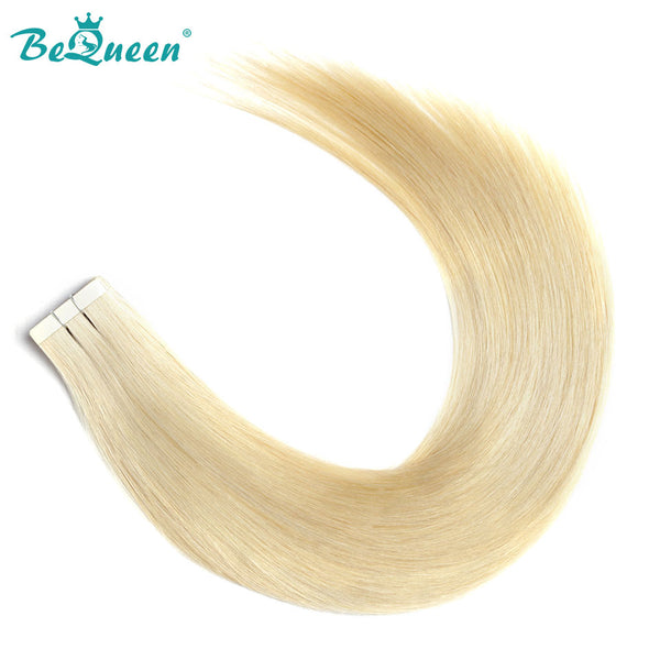 BEQUEEN 22# Full Shine Tape Hair for Extention Straight Hair 100% Human Hair BeQueenWig