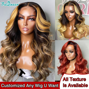 BEQUEEN Customized Any Wig U Want All Texture Is Available 100% Human Hair Wigs BeQueenWig