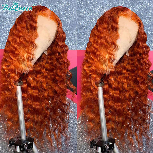 BEQUEEN Ginger Deep Wave 13X4 Lace Frontal Wig Human Hair Wig BeQueenWig