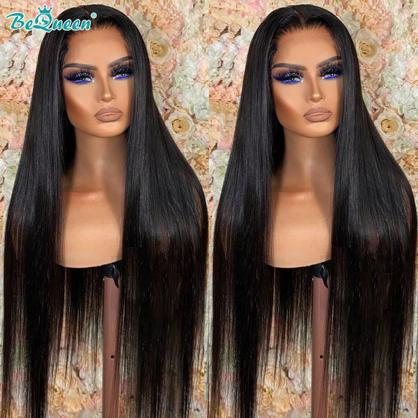 BEQUEEN Straight 5x5 Lace Closure Wig 100% Human Hair Wig For Black Women BeQueenWig