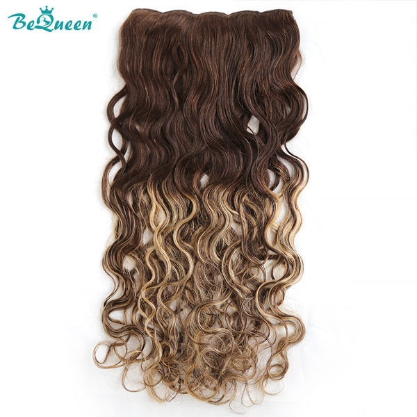 BEQUEEN F4#/4#/27# Body Wave Clip Ins Hair Extensions 120g/Set BeQueenWig