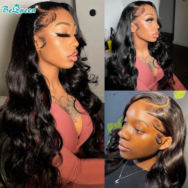 BEQUEEN Body Wave 13X6 Lace Frontal Wig 100% Human Hair Wig BeQueenWig