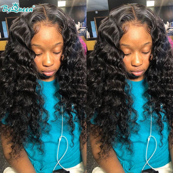 BEQUEEN Loose Wave HD 13X6 Lace Frontal Wig 100% Human Hair Wig BeQueenWig