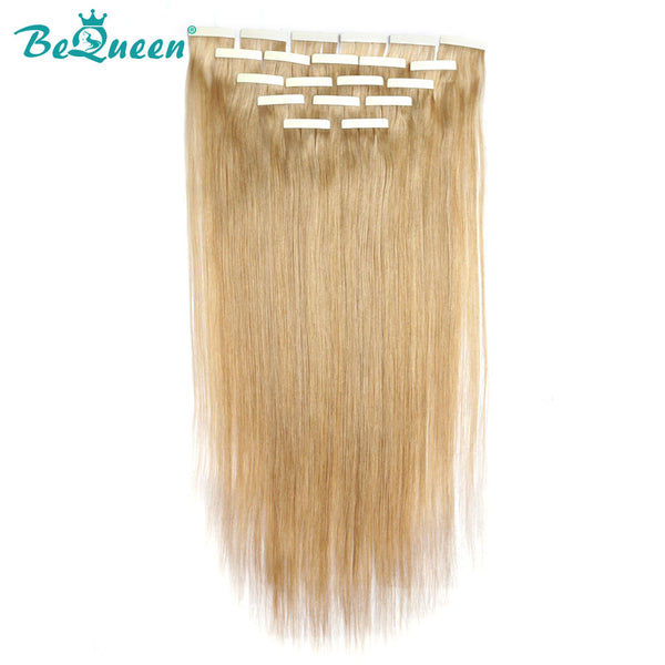 BEQUEEN 27# Full Shine Tape Hair for Extention Straight Hair 100% Human Hair BeQueenWig