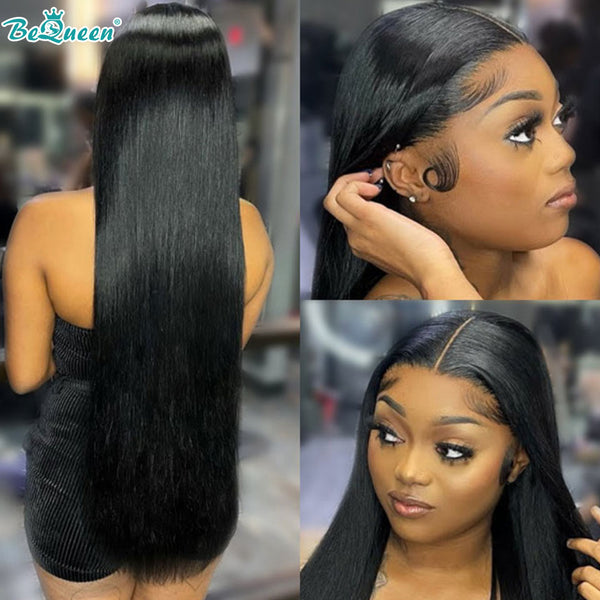 BEQUEEN Straight HD 13X6 Lace Frontal Wig 100% Human Hair Wig BeQueenWig