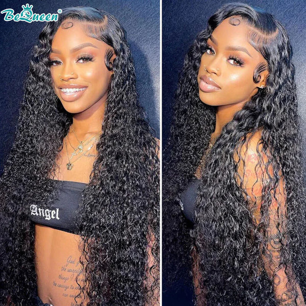 BEQUEEN Curly Wave HD 13X6 Lace Frontal Wig 100% Human Hair Wig BeQueenWig