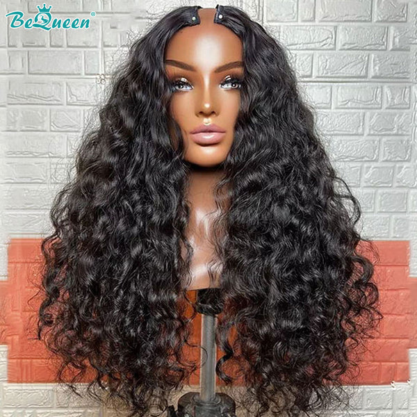 BeQueen Deep Wave U-Part Human Hair Wig No Leave Out Glueless BeQueenWig