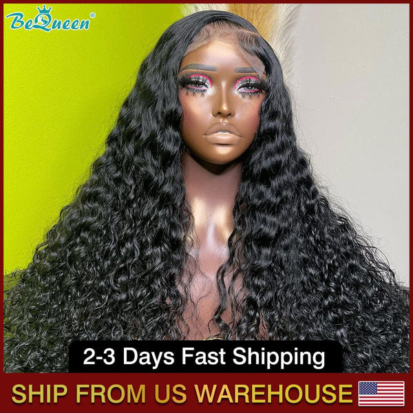 BEQUEEN 4x4 Lace Closure Wig Deep Wave 100% Human Hair Wigs BeQueenWig