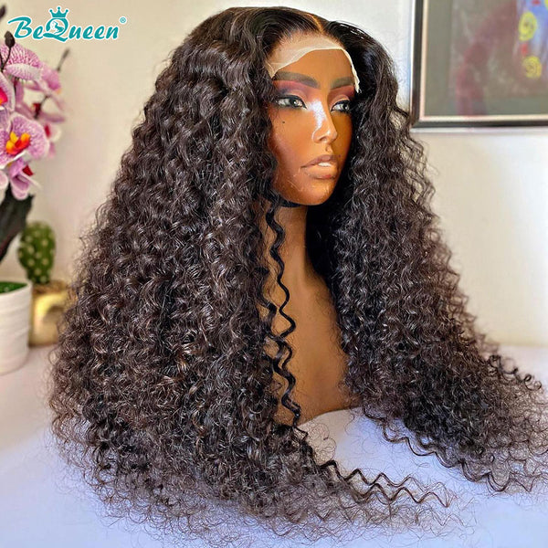 BEQUEEN 4x4 Lace Closure Wig Curly Wave 100% Human Hair Wigs BeQueenWig