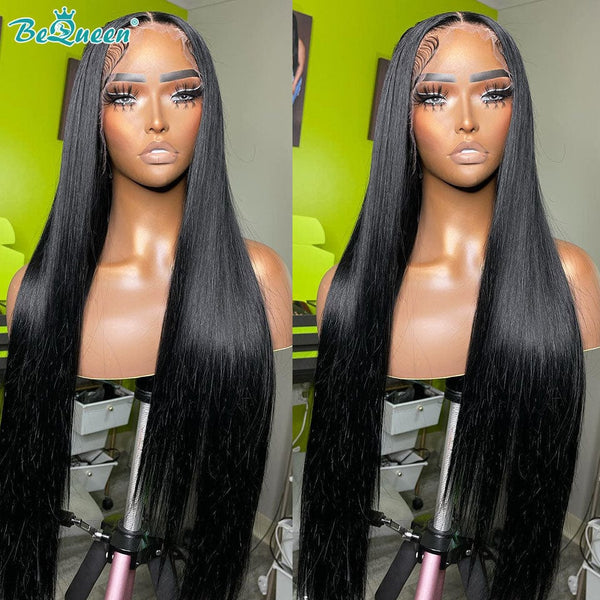 BEQUEEN Straight 13X4 Lace Frontal Wig Human Hair Wig BeQueenWig