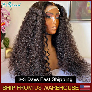 BEQUEEN 4x4 Lace Closure Wig Curly Wave 100% Human Hair Wigs BeQueenWig