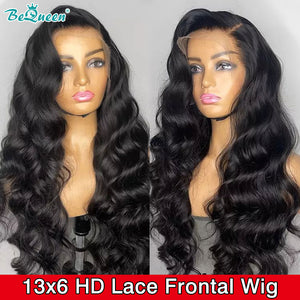 BEQUEEN Loose Wave HD 13X6 Lace Frontal Wig 100% Human Hair Wig BeQueenWig