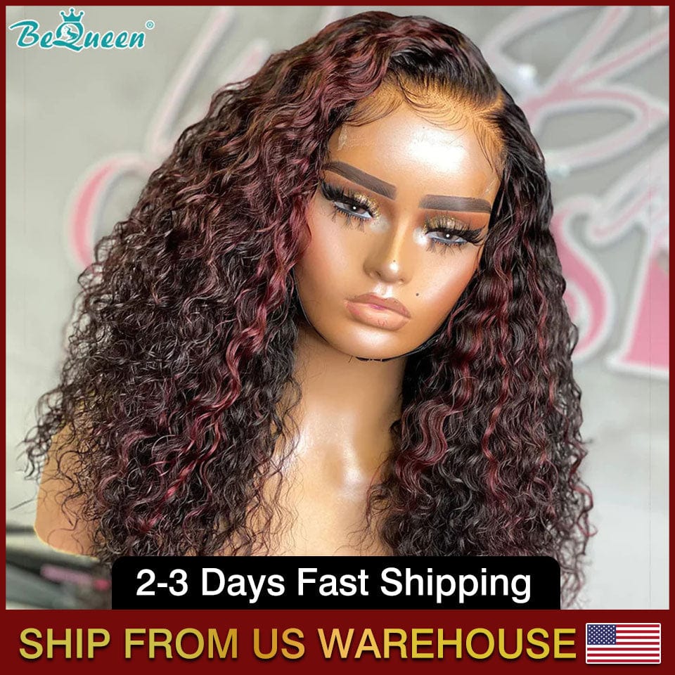 Lace Front Wig Loose Deep Bob Wig PrePlucked for Black Women BeQueenWig