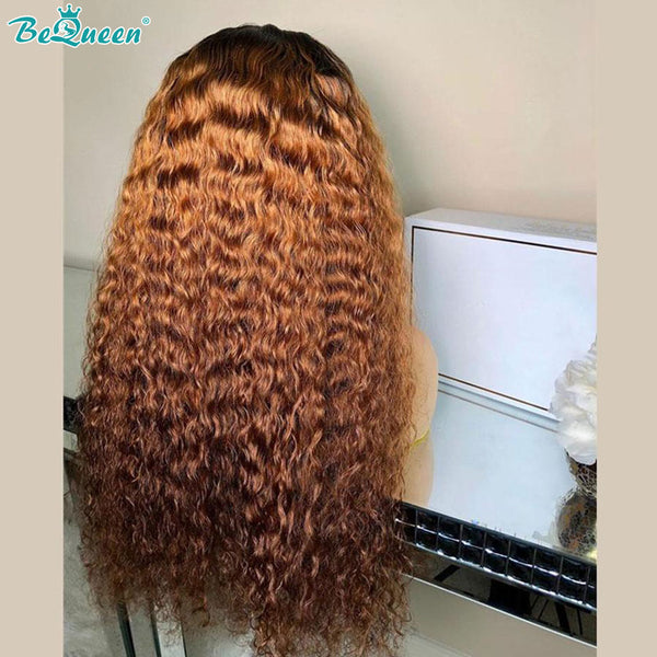 BEQUEEN Pre-Plucked Deep Wave 4/27 13X6X1 Lace Wig 100% Human Hair Wig BeQueenWig