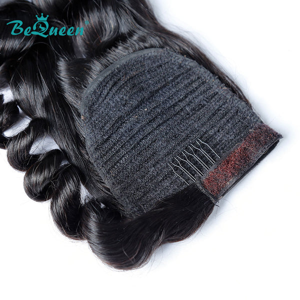 BEQUEEN Loose Wave Clip In Ponytail Human Hair Extensions Bequeen Office Store