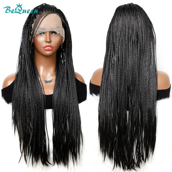 BEQUEEN Braided Synthetic Wigs Knotless Cornrow Braids Wig BeQueenWig