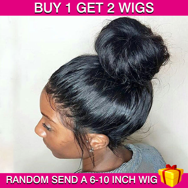 BEQUEEN Buy 1 Get 2 Wig - First Wig: 360 Lace Straight (Second Wig: 6-10 Inch Wig Randomly Sent) BeQueenWig
