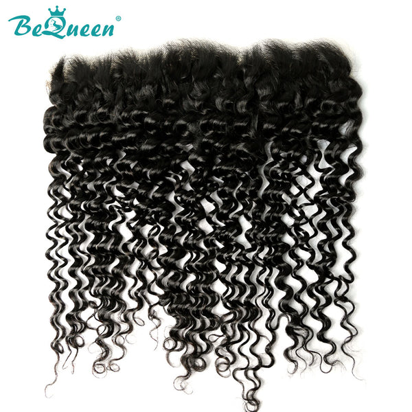 BEQUEEN Deep Wave Pre-plucked Transparent Lace ear to ear Frontal 13x4/13x6 with Baby Hair BeQueenWig