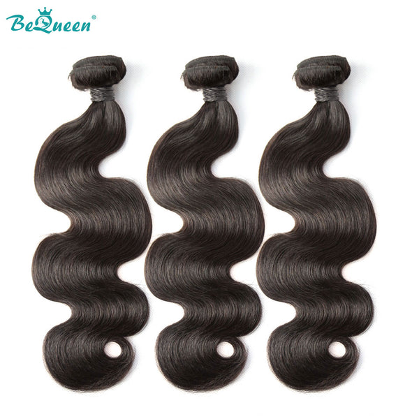 BEQUEEN Body Wave 3 Bundles With 13X6 Lace Frontal BeQueenWig