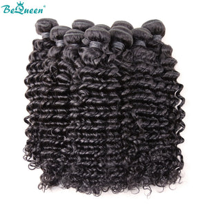 BEQUEEN 10A Deep Wave Virgin Hair Weave 100% Human Hair Extensions BeQueenWig