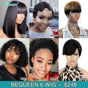 BEQUEEN Wholesale 6 Wigs $248 BeQueenWig