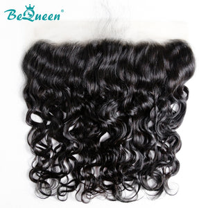 BEQUEEN Water Wave Pre-plucked Transparent Lace ear to ear Frontal 13x4/13x6 with Baby Hair BeQueenWig