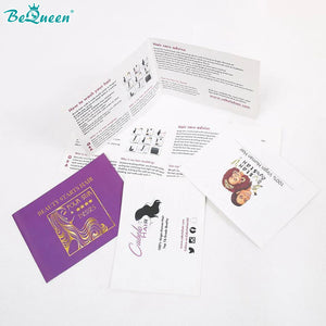 BEQUEEN Customized Hair Care Cards 300pcs BeQueenWig