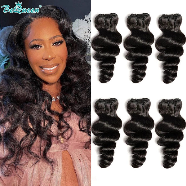 BeQueenWig 10A Hair Bundles BEQUEEN 3Pcs Loose Wave Best Virgin Human Hair Bundles