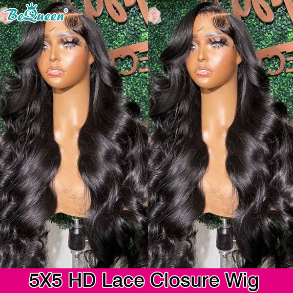 BEQUEEN Undetectable HD Lace Pre-Plucked 5x5 Lace Closure With Natural Hairline BeQueenWig