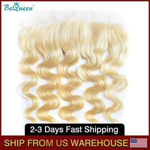 BEQUEEN 613 Body Wave Pre-plucked Transparent Lace ear to ear Frontal 13x4 with Baby Hair BeQueenWig