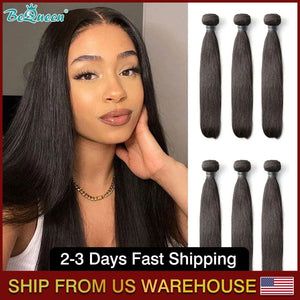 BEQUEEN 3Pcs Straight Best Virgin Human Hair Bundles BeQueenWig