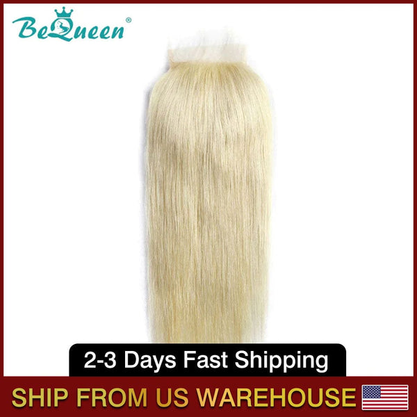 BEQUUEN 100% Virgin Hair 613 Straight 4x4/ 5x5 Lace Closure BeQueenWig