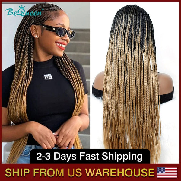 BEQUEEN Braided Synthetic Wigs Knotless Cornrow Braids Wig BeQueenWig