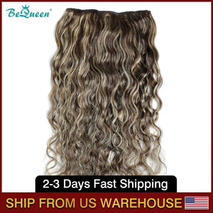 BEQUEEN F4#/27# Body Wave Clip Ins Hair Extensions 120g/Set BeQueenWig